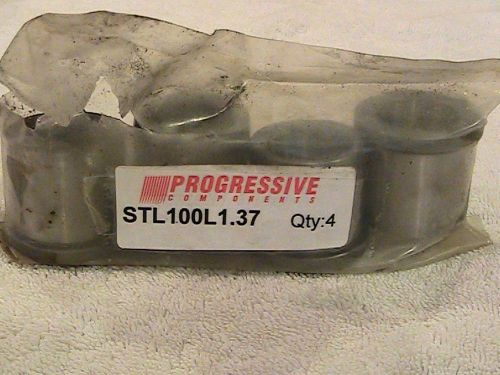 Progressive Components STL-100L1 shoulder style bushings non plated steel 4 pac