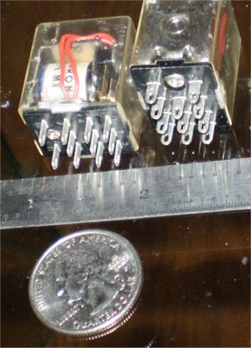 3PDT 12 VDC Relays 3 amp contacts made by Omron 11-Pin small footprint