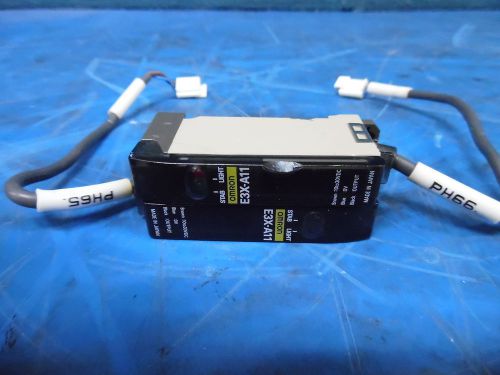 Lot of 2 omron e3x - a11 fiber optic photoelectric sensors for sale