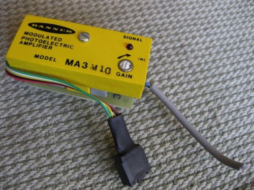 Banner Modulated Photoelectric Plug-In Amplifier MA3M10