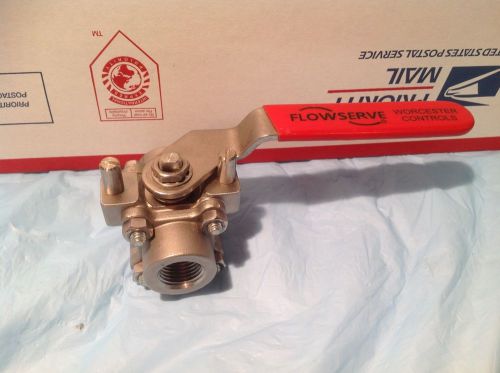 NEW WORCESTER CONTROLS 4466TSE FLOWSERVE 1/2 IN NPT STAINLESS BALL VALVE