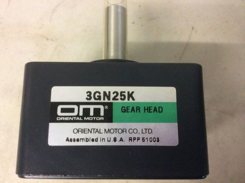 Oriental Motor 3GN25K Gear Head 25 : 1 Ratio New