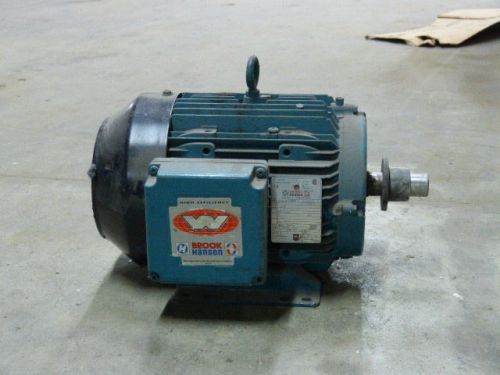 Brook Hansen W-DA184T-M 242511006-00 Motor 3Ph 7.5HP 6.9A 3460RPM 575V ! WOW !