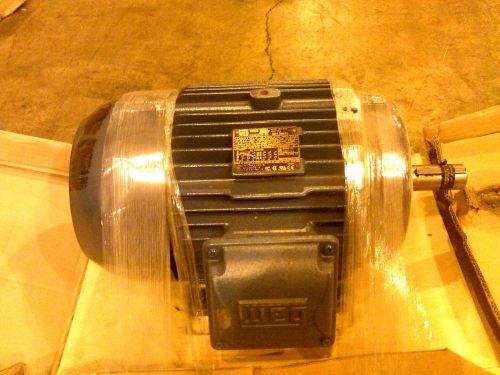 NEW WEG Motor 10 HP, 3 Ph, 1760, 208-230/460, Eff 91.7