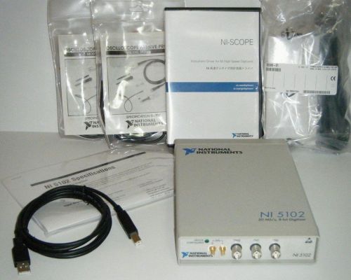 *tested* national instruments ni daqpad usb-5102 dual channel oscilloscope scope for sale