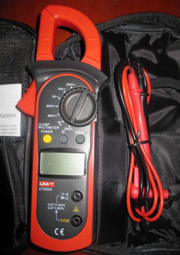 Digital clamp meter 1999 manual range aca acv dcv resistance ut200a for sale