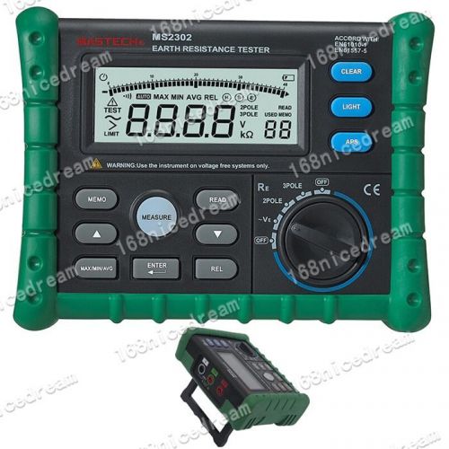 Mastech ms2302 digital ground earth resistance voltage tester/meter 0~4k? n0150 for sale