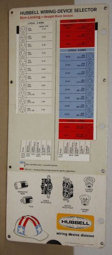 Paper Calculator-Vintage-&#034;Hubbell Wiring Device Selector/Los Angeles&#034; 1972 (W13)
