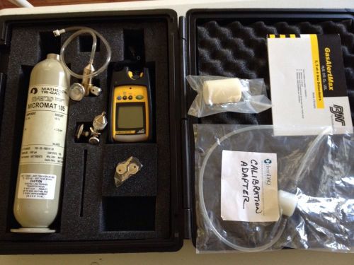 Bw gas alert max xt gas detector tested w/ charger tank &amp; regulators for sale