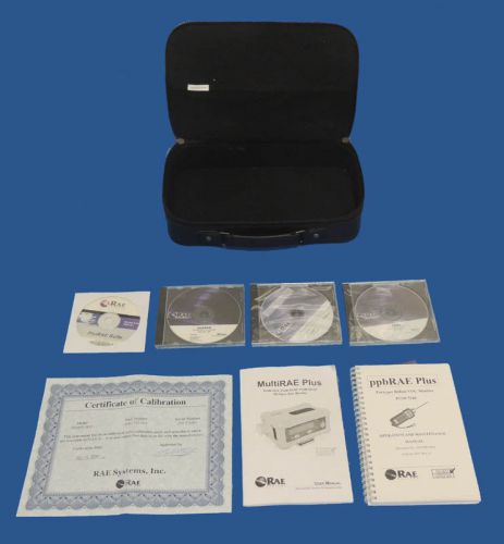 Lot rae systems gas monitor software &amp; carrying case prorae pgm-7240 qrae pgm-50 for sale