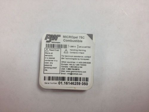 Micropel 75c lel sensor for bw microclip gas monitor for sale