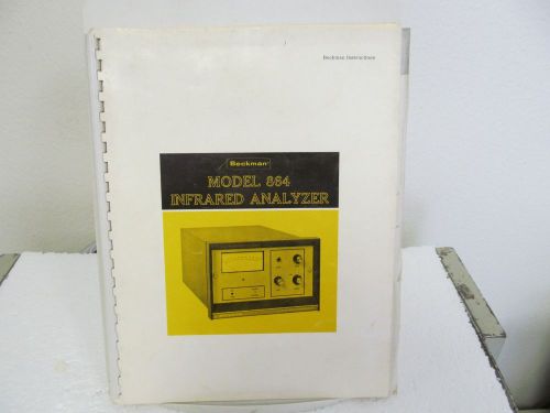 Beckman 864 Infrared Analyzer Instruction Manual w/schematic