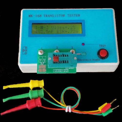 Transistor NPN PNP MOSFET Diode Tester Capacitor ESR Resistor Meters dmc