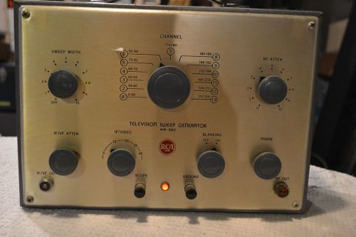 Vintage RCA TV Sweeep Generator WR  59C Ham Radio Amp Test  TV Manual