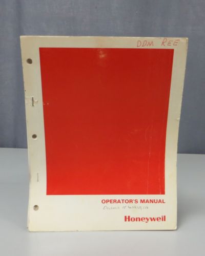 Honeywell Class 15 Electronik Instruments Type 152/153/156 Operators Manual