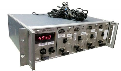 TREK ELECTROSTATIC VOLTMETER WITH PROBES MODEL 4600 WITH 4 PLUGINS MODEL 4601B