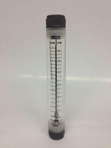 Water flowmeter - rotameter inline 0.5 - 5 gpm for sale