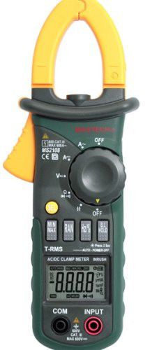 Mastech MS2108 True-RMS AC/DC Clamp Meter with Inrush Current Measurement NEW