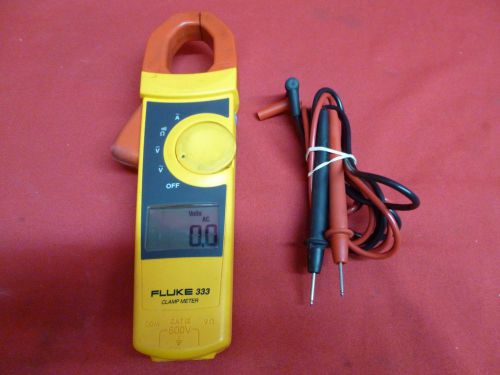 Fluke model 333 clamp meter with leads for sale