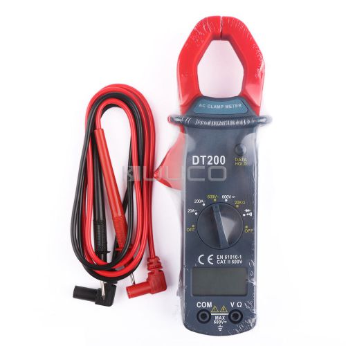 Digital clamp meter ac dc current voltage resistance tester for sale
