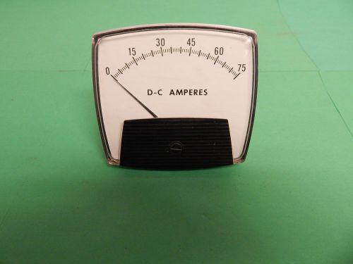 EIL Instruments 0-75 D-C Amperes Panel Mount Meter