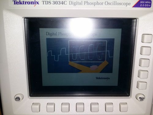 Tektronix TDS3034C 4 Channel Oscilloscope Calibrated Excellent Condition 300MHz