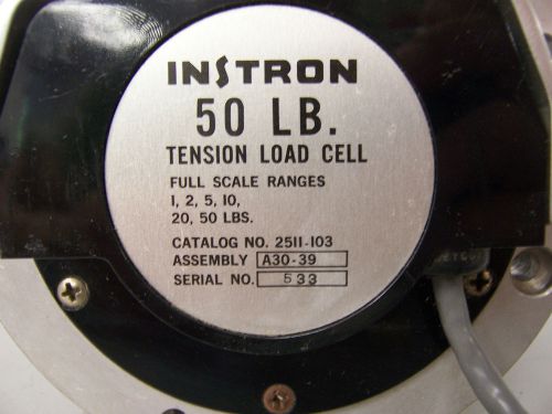 8056 instron load cell full scale range 1,2,5,10,20,50lbs  cat# 2511-103 for sale
