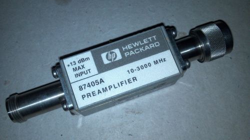 HP 87405A 0.01 to 3.0 GHz,  Preamplifier Type N (M-F)