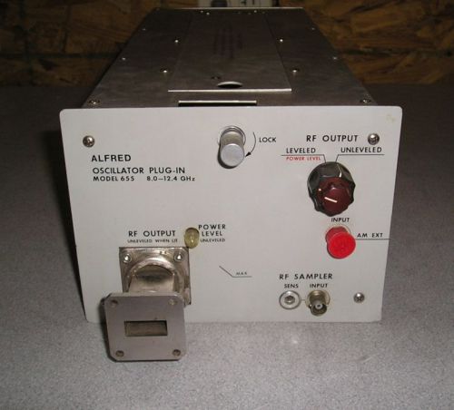 Alfred Model 655 Oscillator Plug In 8.0-12.4GHz Singer 950736