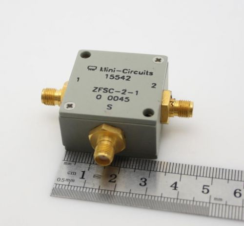 Minicircuits microwave 2way 50:50 splitter combiner 5-500mhz sma zfsc-2-1 for sale