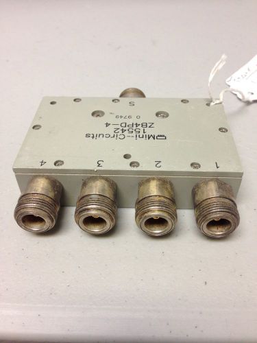 Mini-circuits 15542 z4b4pd 4 ports if splitter-combiner c-band n type for sale