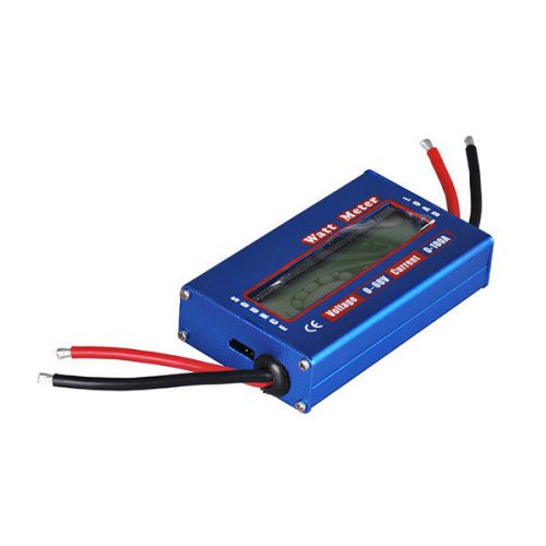 Digital lcd watt meter power volt amp meter rc battery analyzer 60v 100a dc new for sale