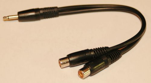 3.5mm Stereo Jack to Twin Phono RCA Sockets  adapter cable