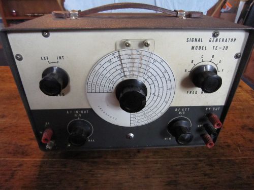 Vintage TECH Signal Generator Model TE-20! Ham Radio Hamm Lab Tube