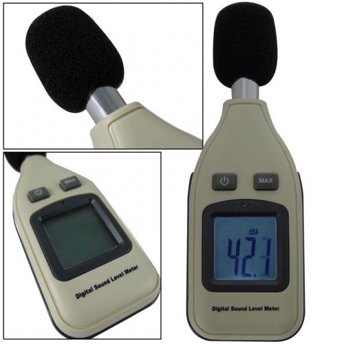 30dBA-130dBA Digital Sound Level Meter Noise Tester Decibel Monitor LCD Display
