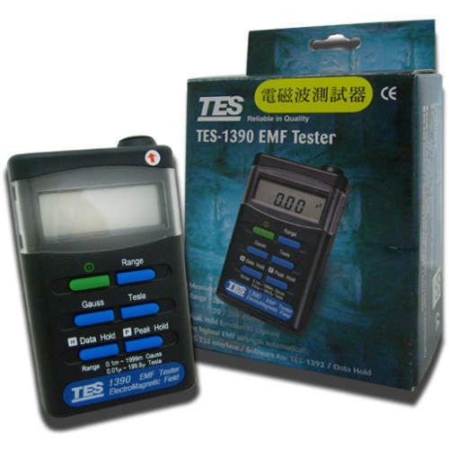 Tes1390 emf tester gauss electromagnetic field meter for sale