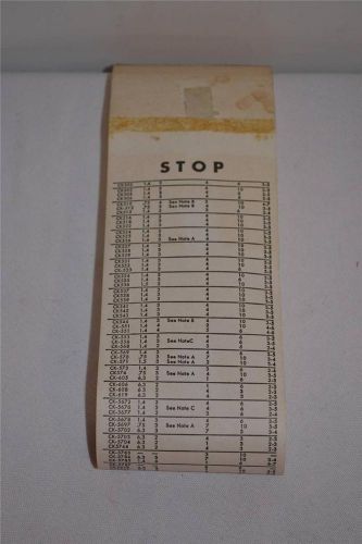 Vintage Superior Tube Tester Model TV II Replacement Data Roll Chart  NEVER USED