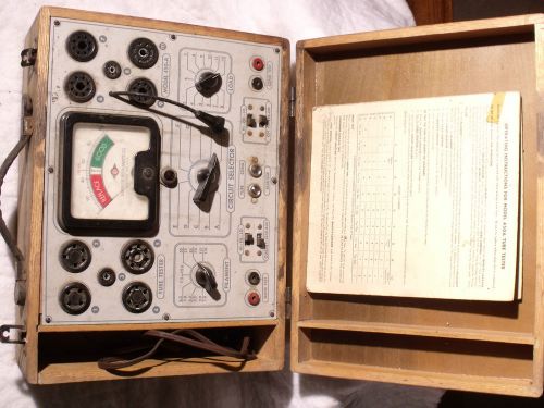 Superior Model 450A Tube Tester 1946 1947 with Manual