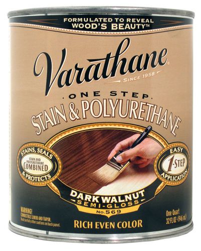 Varathane 225250 1 quart dark walnut 1 step stain for sale