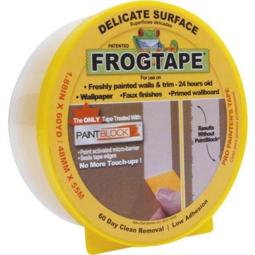 FrogTape Delicate Surface Masking Tape-DELICATE 1.88&#034; FROG TAPE