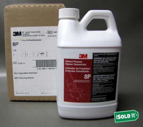 NEW 3M GENERAL PURPOSE CLEANER CONCENTRATE 8P 1.9 LITER BOTTLE YIELDS 30 GALLONS