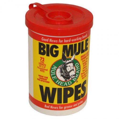 Mule Head Brand Big Mule Wipes - BOX OF 6 (MHPBMW6)