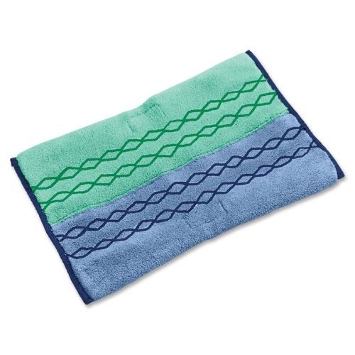 Rubbermaid Pulse Mop Dust/Wet Microfiber Pad -Double-sided - Blue,Green