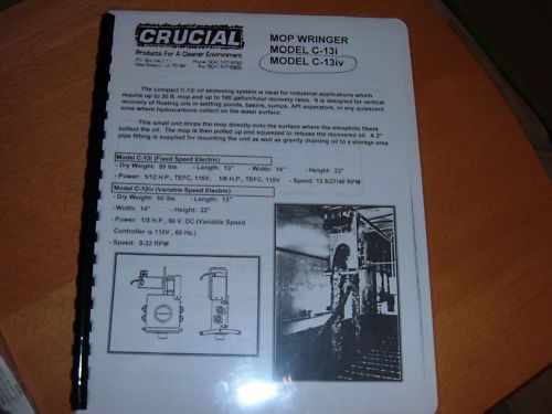Crucial model c-13iv mop wringer ( new in box ) for sale