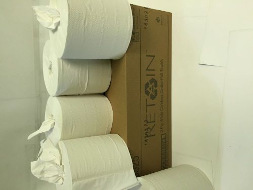 Center Pull paper towel white 6 rolls 2 Ply 600 sheets/roll