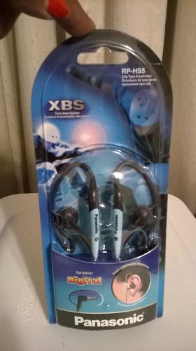 @@Panasonic XBS Super Lighweight Earphones For Digital RP-HS5PP-A BLUE@@