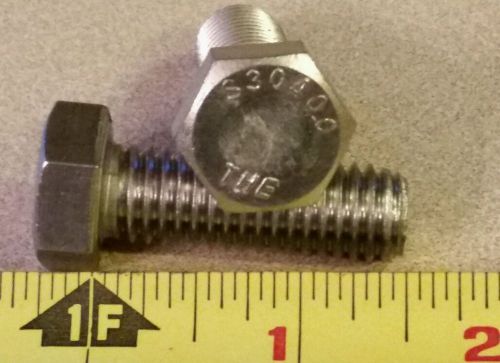 25 pcs. NEW 1/2&#034;-13 X 1-1/2&#034; stainless steel hex bolts