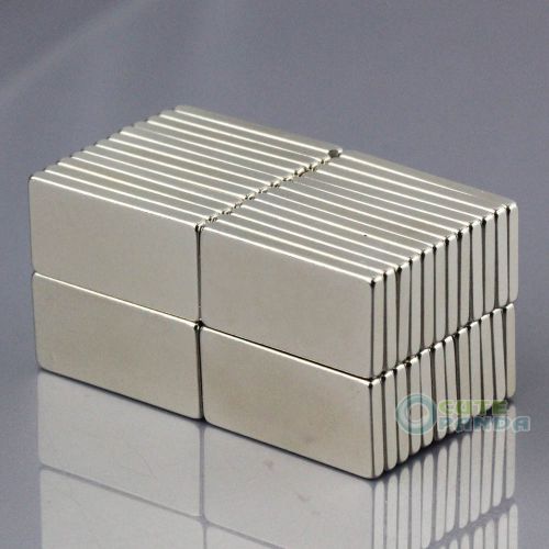 50Pcs Strong N50 Block Slice Magnets 20 x 10 x 2mm Rare Earth Neodymium