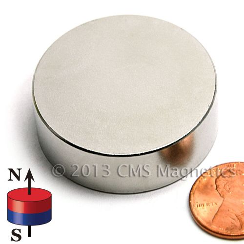 CMS N45 Disc Neodymium Magnet Dia 1 1/2 x 3/8&#034; Strong Rare Earth Magnets 100 PC
