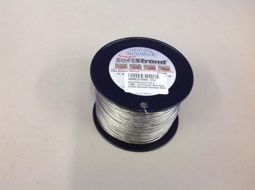 SuperSoftstrand Size 2 - 1 500-Feet Picture Wire Vinyl Coated Stranded Stainless